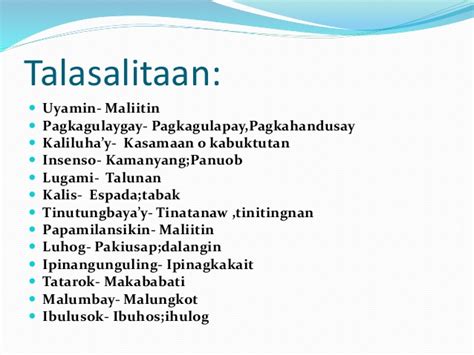 Talasalitaan Florante at Laura .